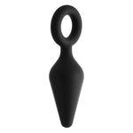Tiny Silicone Butt Plug with Ring Pull 3 Inch