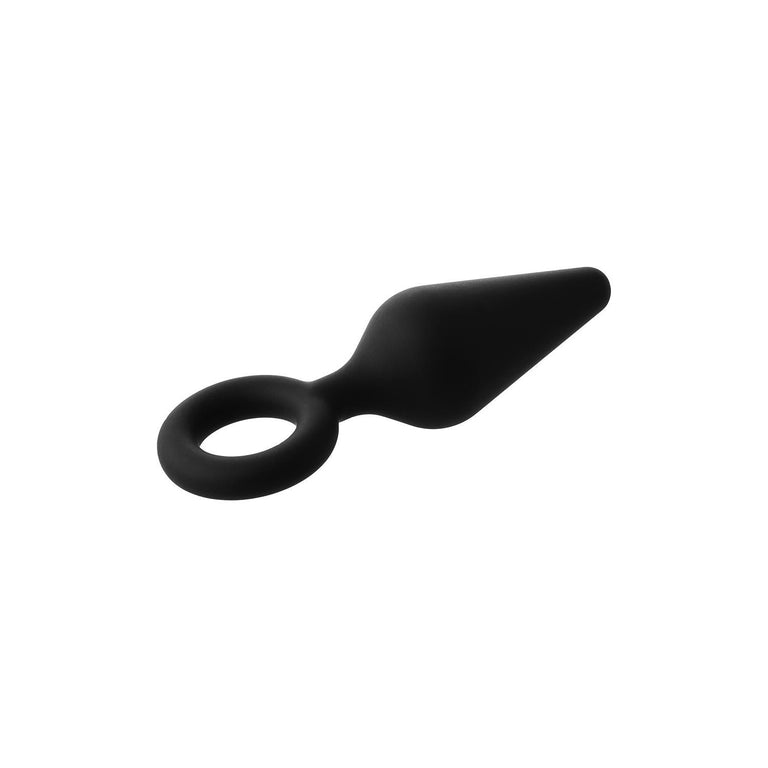Tiny Silicone Butt Plug with Ring Pull 3 Inch