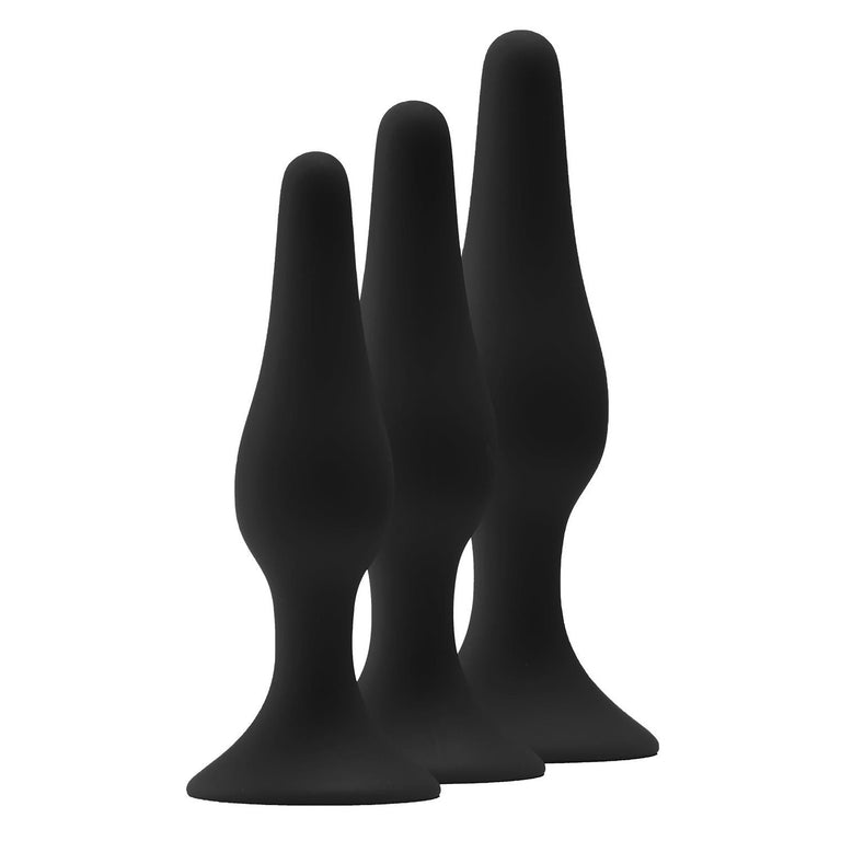 Tapered Anal Training Kit with Strong Suction Cup