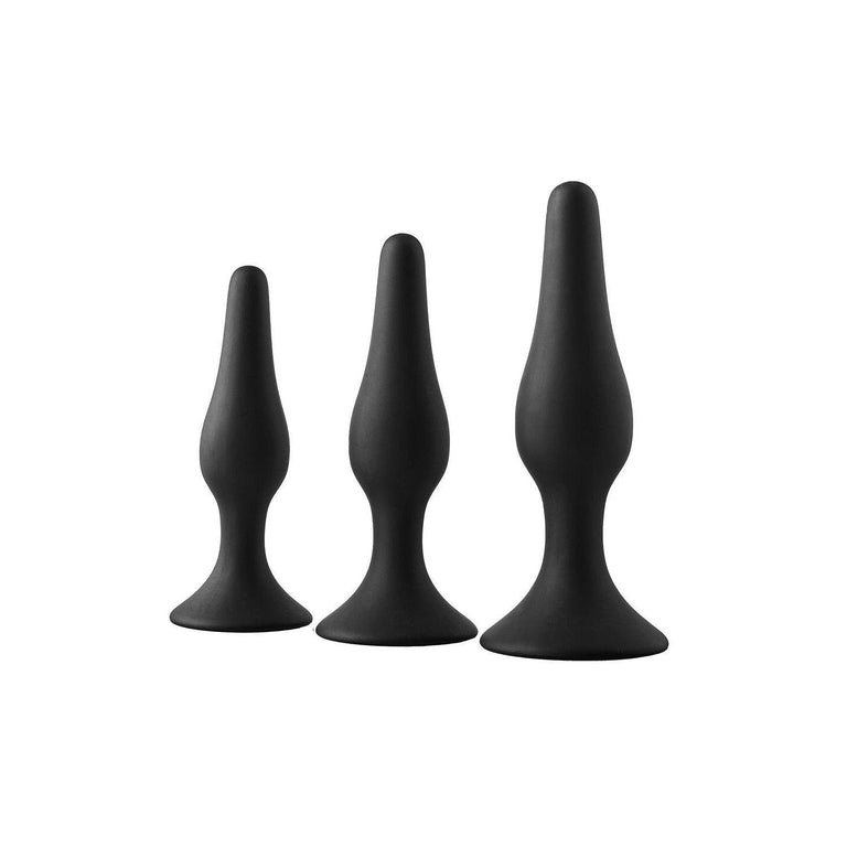 Tapered Anal Training Kit with Strong Suction Cup