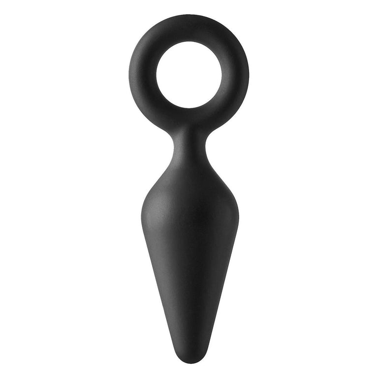 Tiny Silicone Butt Plug with Ring Pull 3 Inch