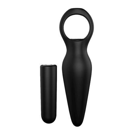 Small Butt Plug Vibrator with Pull Ring 3.9 Inch