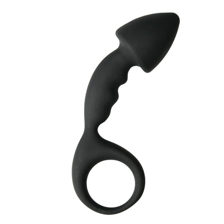 Anal Silicone Butt Plug with Grip Ring 4.7 Inch