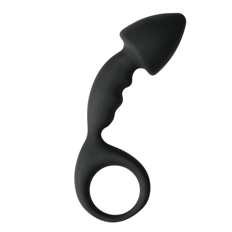Anal Silicone Butt Plug with Grip Ring 4.7 Inch by EasyToys on Ricky.com