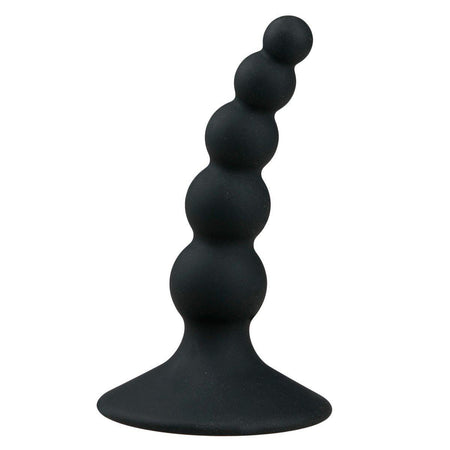 Curved Anal Bead Rocket with Suction Cup 4 Inch