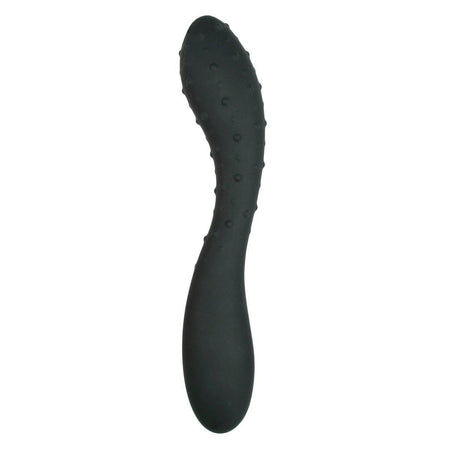 Curved Silicone Anal Dildo with Textured Nubs 7.5 Inch