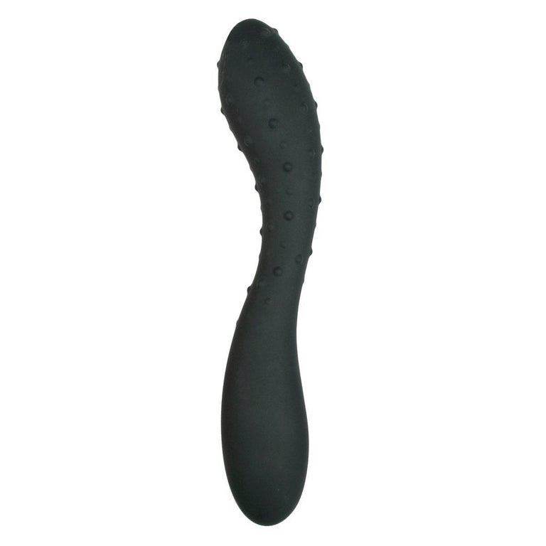 Curved Silicone Anal Dildo with Textured Nubs 7.5 Inch by EasyToys on Ricky.com