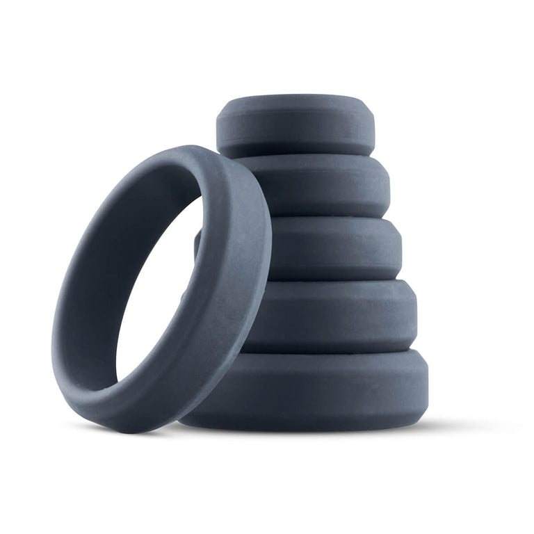 Classic Silicone Cock Ring Set of 6 by Boners on Ricky.com