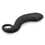 Curved Anal Dildo with Grip Ring 7 Inch by EasyToys on Ricky.com