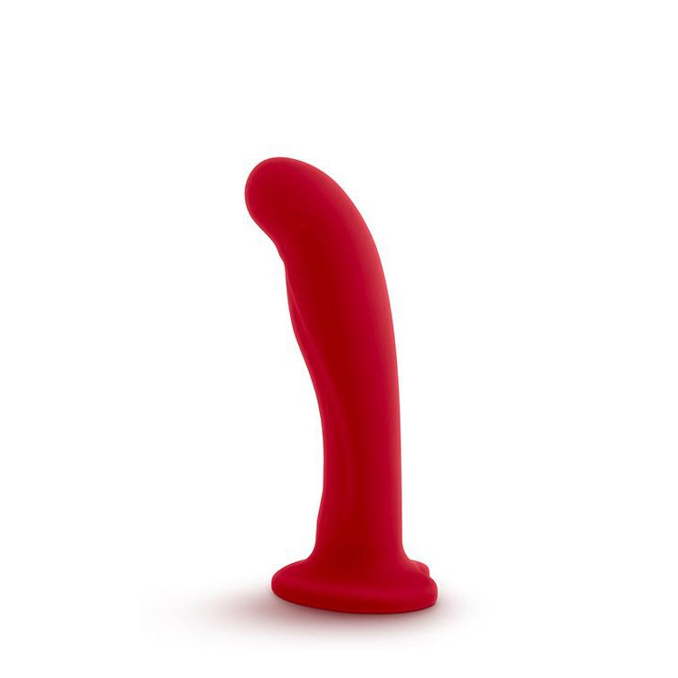Curved G-spot Silicone Dildo with Suction Cup 6 Inch by Temptasia on Ricky.com