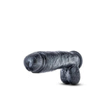 Extra Large Carbon Black Dildo with Suction Cup 10.5 Inch by Blush on Ricky.com