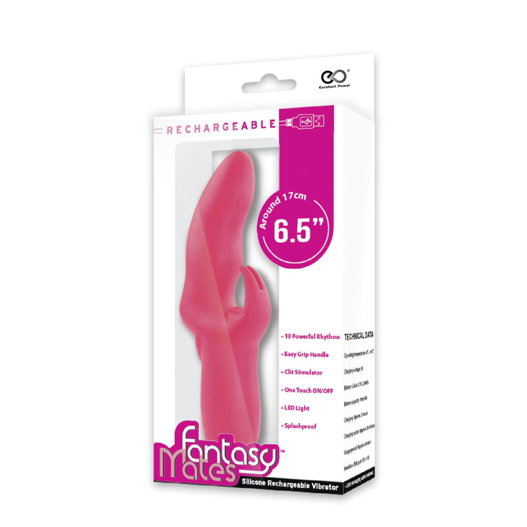 Fantasy Mates Rechargeable Rabbit Vibrator by Fantasy Mates on Ricky.com