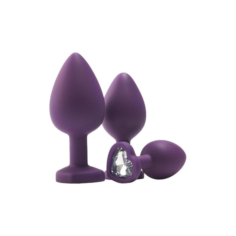 Flirts Silicone Anal Training Kit with Gemstone