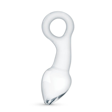 Curved Handmade Glass Prostate Plug 5.3 Inch