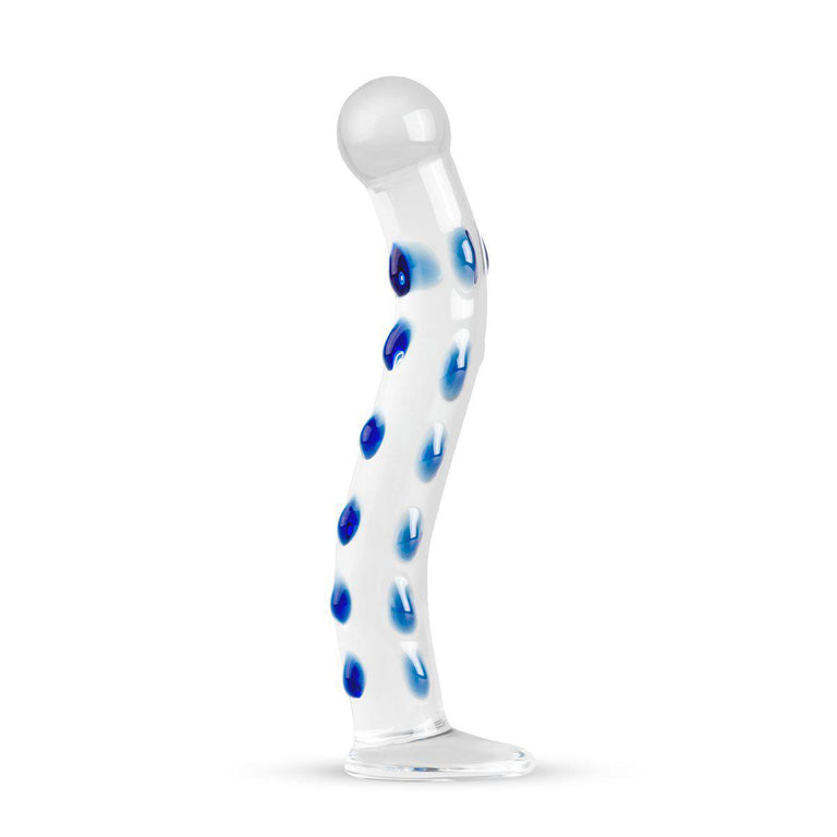 G-spot & Prostate Handmade Glass Dildo 8.9 Inch by Gildo on Ricky.com