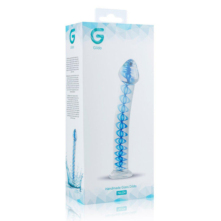 Curved & Smooth Handmade Glass Dildo 7.3 Inch by Gildo on Ricky.com