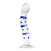 Curvy & Nubbed Handmade Glass Dildo 7.1 Inch