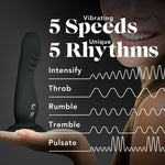 Impressions N1 Black Vibrating Dildo 6.75 Inch