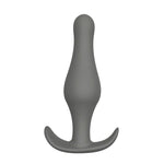 Tapered Smooth Silicone Butt Plug with T-handle