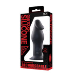 Large Rechargeable Vibrating Anal Dildo Plug 5 Inch by Excellent Power on Ricky.com
