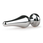 Long Tapered Metal Butt Plug with Crystal Base by EasyToys on Ricky.com