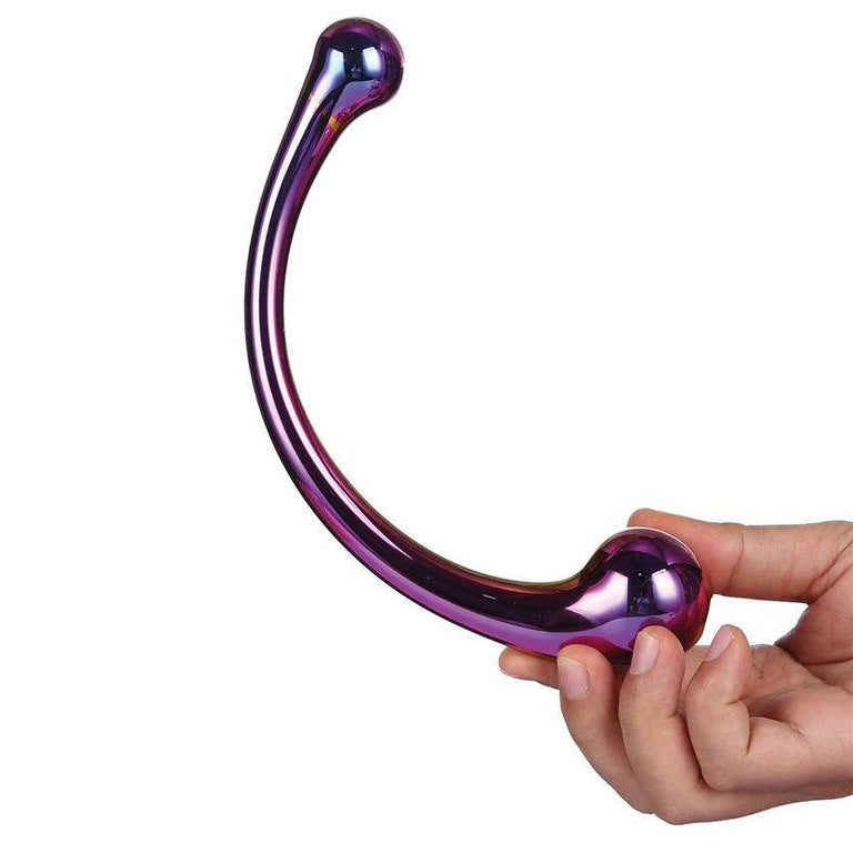 Glamour Glass Curved Wand Dildo