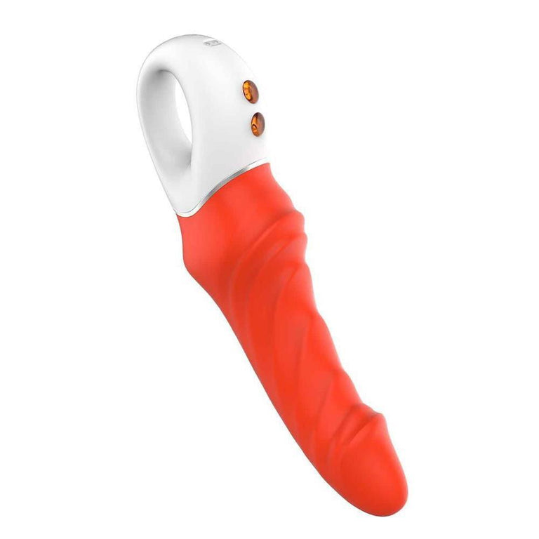 Real Pleasure Dildo Vibrator - with Loop Handle