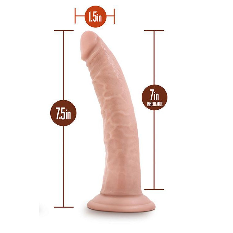 Regular Curved Realistic Dildo with Suction Cup 7 Inch by Dr Skin on Ricky.com