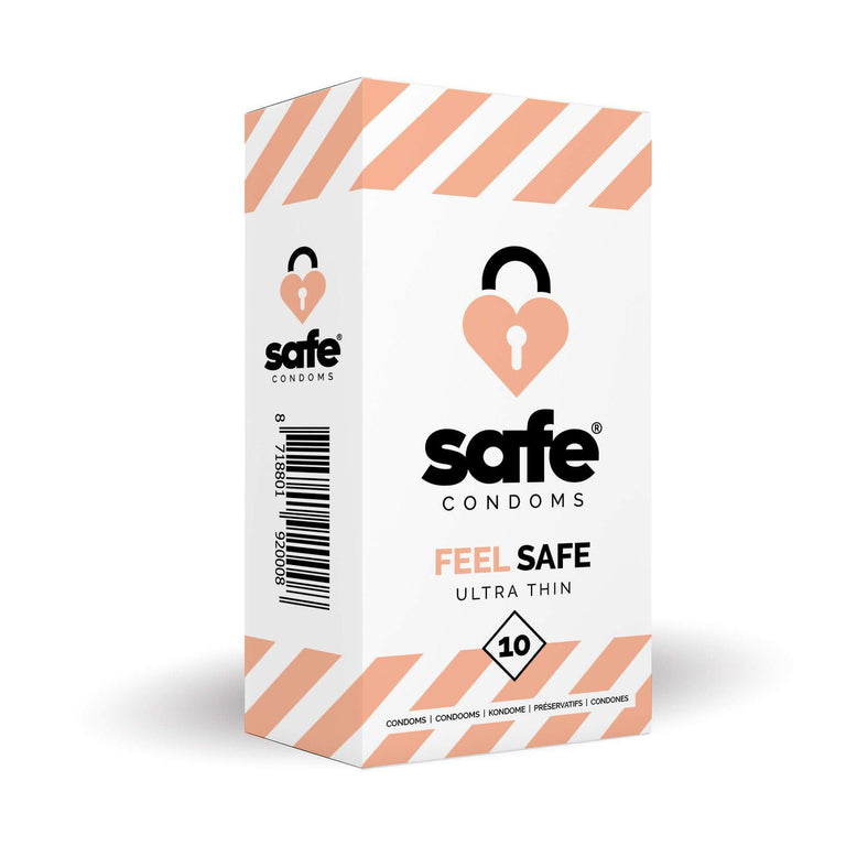 Safe Condoms Feel Safe Ultra Thin 10 Pack by Safe Condoms on Ricky.com
