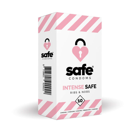 Safe Condoms Intense Safe Ribs & Nobs 10 Pack