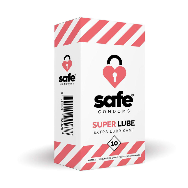 Safe Condoms Super Lube Extra Lubricant 10 Pack by Safe Condoms on Ricky.com