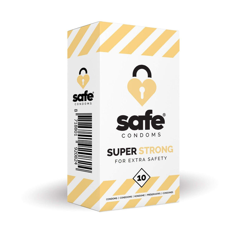 Safe Condoms Super Strong For Extra Safety 10 Pack by Safe Condoms on Ricky.com