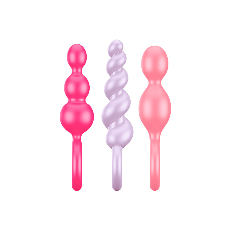 Anal Beginner Silicone Butt Plug Set of 3 by Satisfyer on Ricky.com