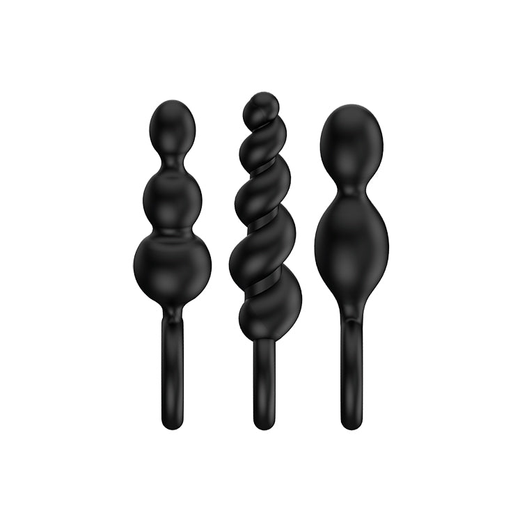Anal Beginner Silicone Butt Plug Set of 3 by Satisfyer on Ricky.com