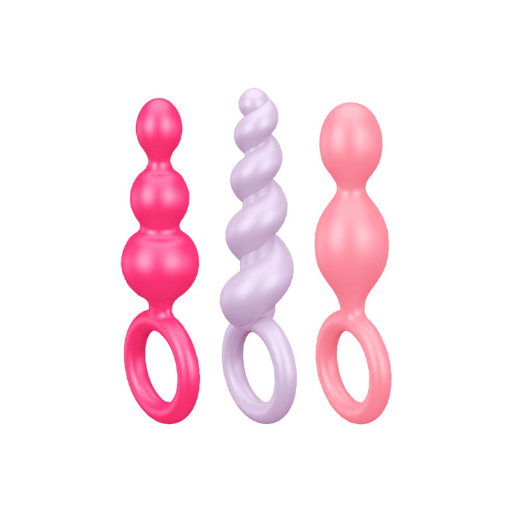 Anal Beginner Silicone Butt Plug Set of 3 by Satisfyer on Ricky.com