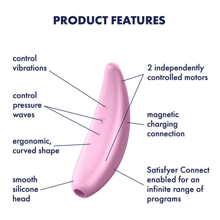 Satisfyer Curvy 3 + Air Pulse Stimulator (App Enabled) by Satisfyer on Ricky.com