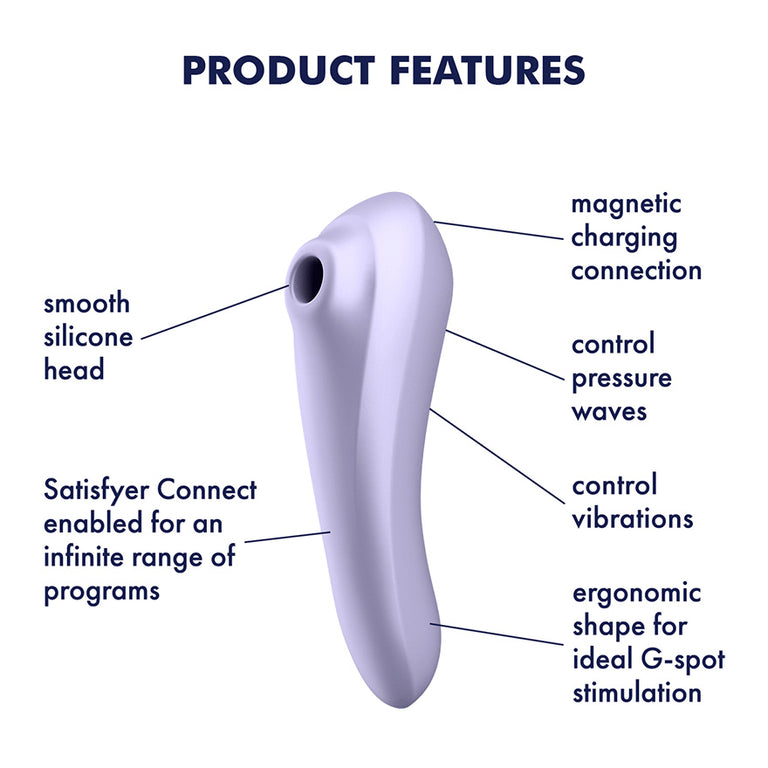 Satisfyer Dual Pleasure Suction Vibe (App Enabled) by Satisfyer on Ricky.com