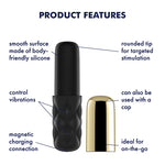 Lipstick Rechargeable Mini Vibrator (Removable Cap) by Satisfyer on Ricky.com