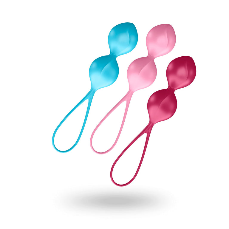 Silicone Double Kegel Ball Set of 3 Balls 80g - 150g by Satisfyer on Ricky.com