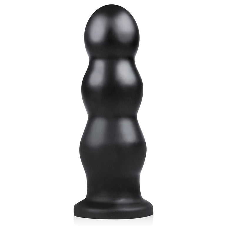XL Large Ribbed Butt Plug with Suction Base 9.8 Inch by BUTTR on Ricky.com