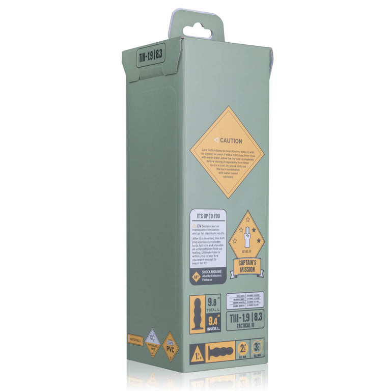 XL Large Ribbed Butt Plug with Suction Base 9.8 Inch by BUTTR on Ricky.com