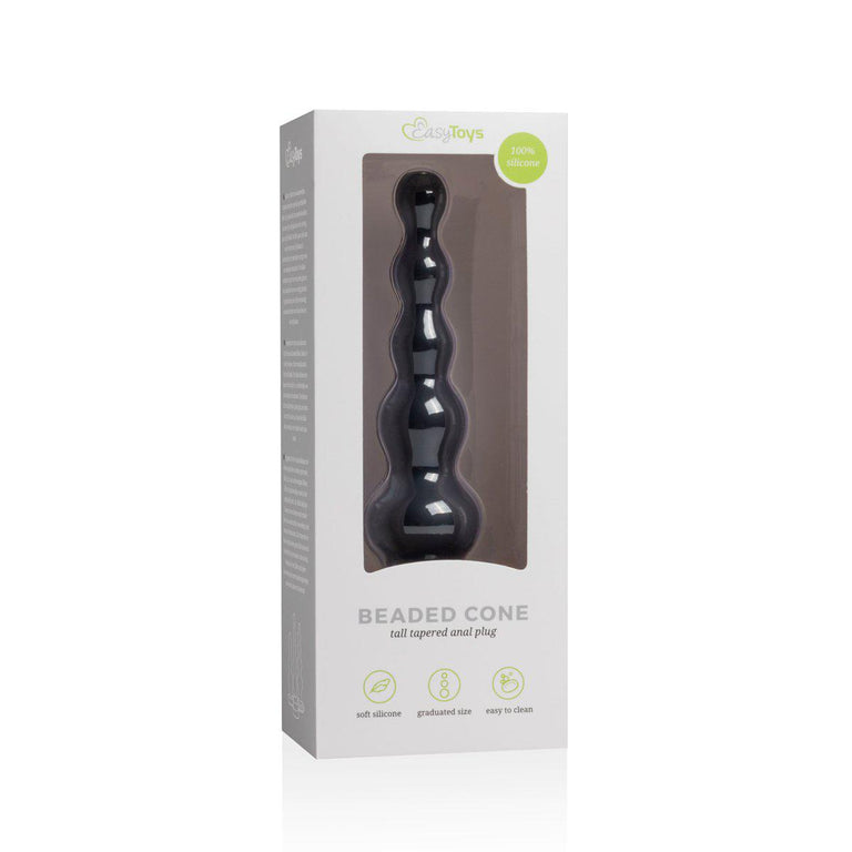 Tall Tapered Anal Plug with Suction Cup 6.5 Inch by EasyToys on Ricky.com