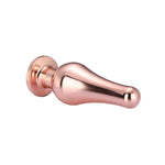 Tapered Metal Butt Plug with Jewel Base