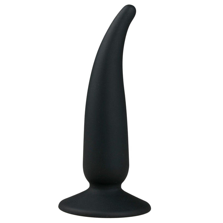 Tapered Silicone Butt Plug with Suction Cup 5 Inch by EasyToys on Ricky.com