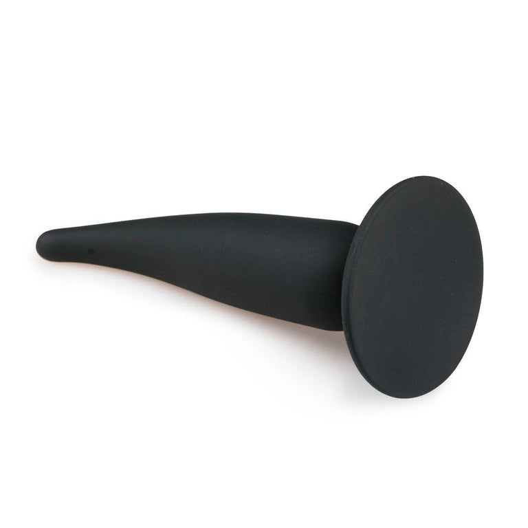 Tapered Silicone Butt Plug with Suction Cup 5 Inch by EasyToys on Ricky.com