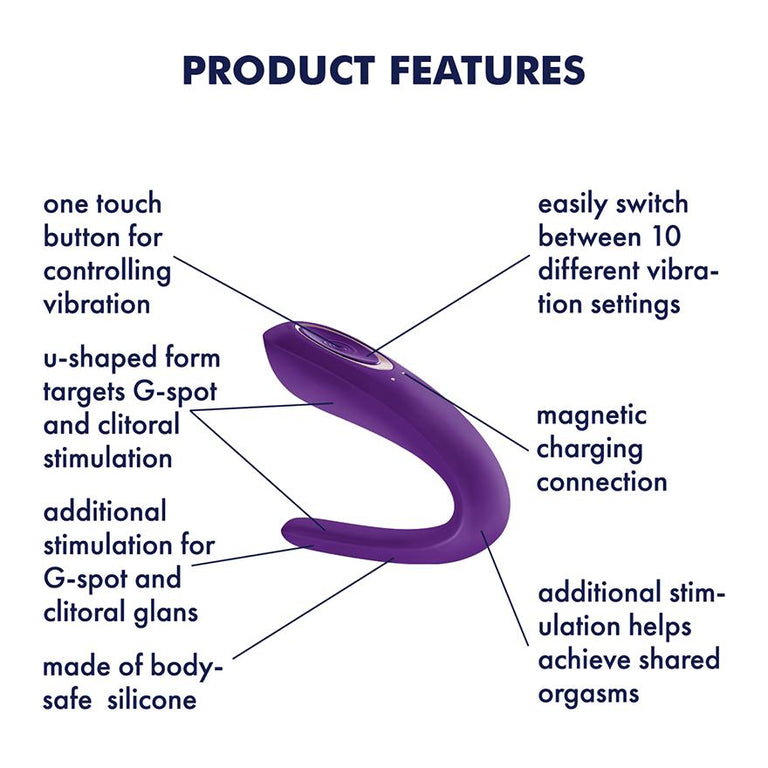 Satisfyer Partner Rechargeable Couples Vibrator by Satisfyer on Ricky.com